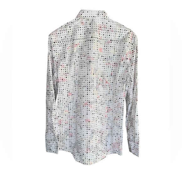 Albertini Luxury Metallic Print Dress Shirt NWT Men - Picture 5 of 10